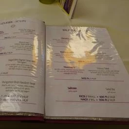 Napfényes Étterem & Cukrászda - Ferenciek tere Budapest - Étlap/itallap